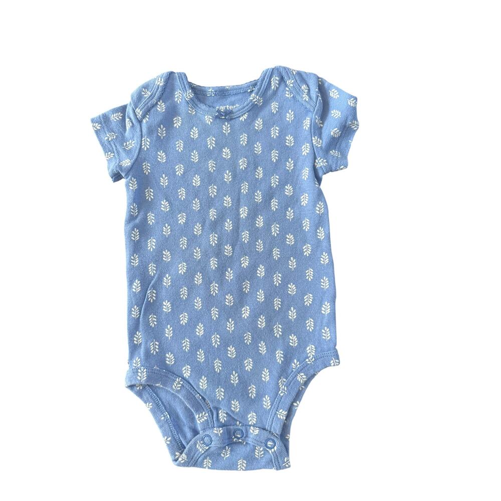 Carters Baby Bodysuits Onesies Set Girls Elephant Blue Gold 6 Months - Picture 4 of 5